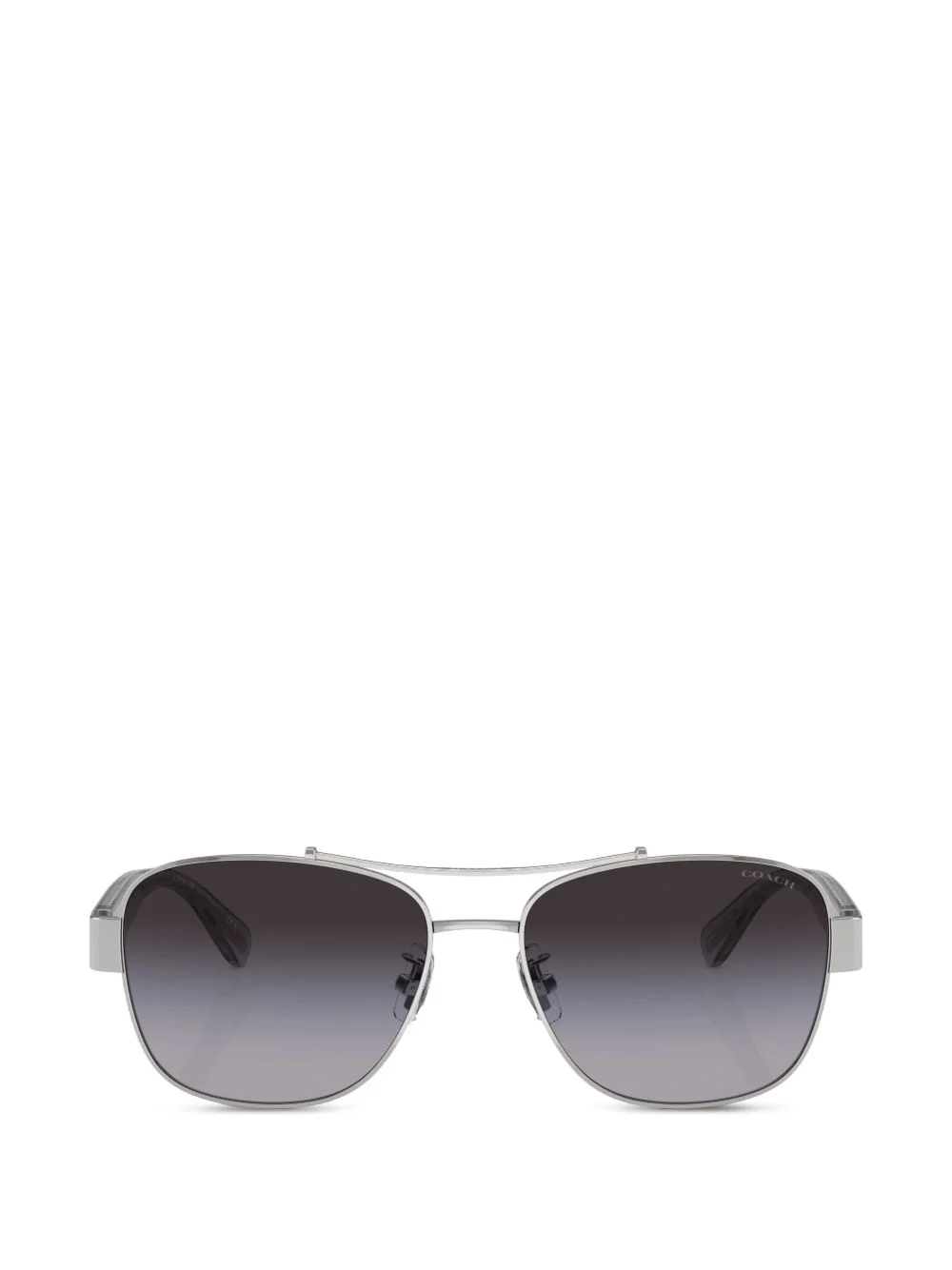 double-bridge pilot-frame sunglasses - 1