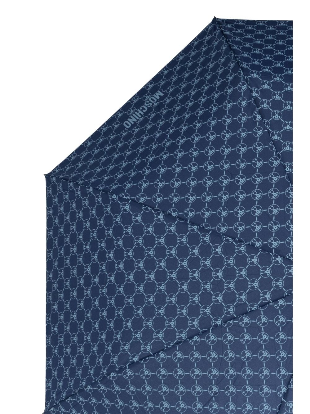 monogram-print crook-handle umbrella - 4