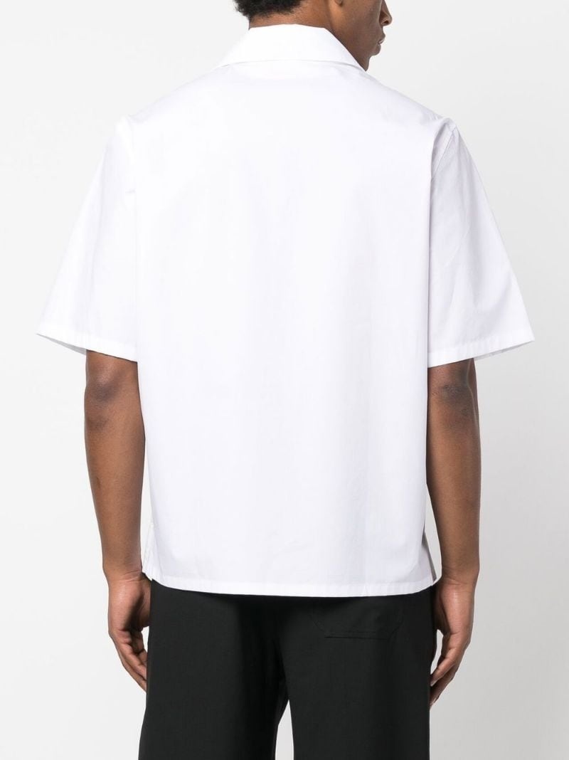 logo-embroidered short-sleeve shirt - 4