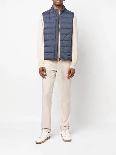 Herno padded zip-up down gilet outlook