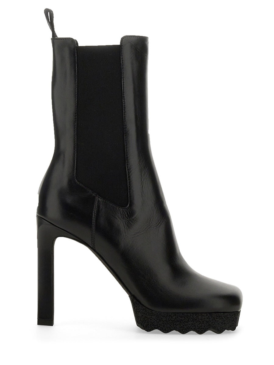 Off-White Women Chelsea Boot With Heel - 1
