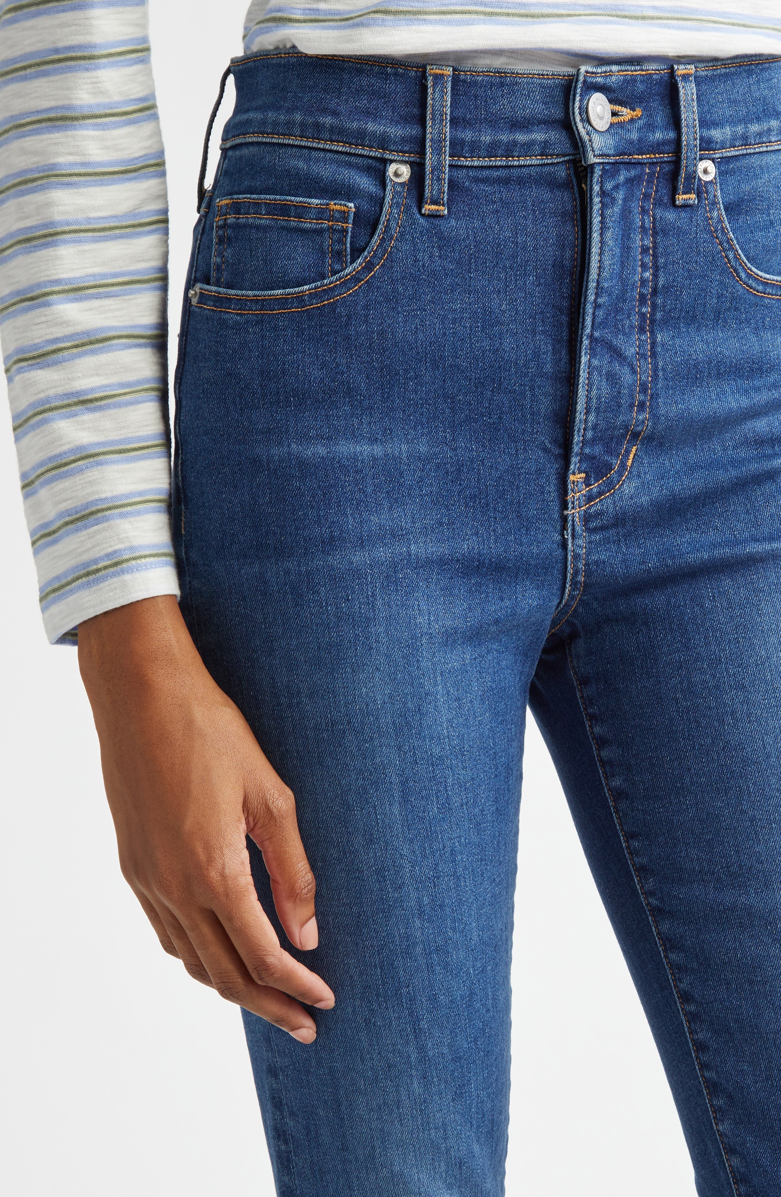 Veronica Beard Carson Ankle Flare Jeans in Bright Blue at Nordstrom - 5