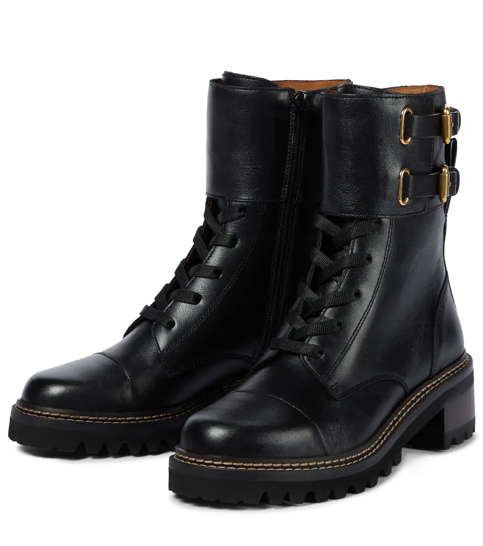 Mallory leather ankle boots - 5