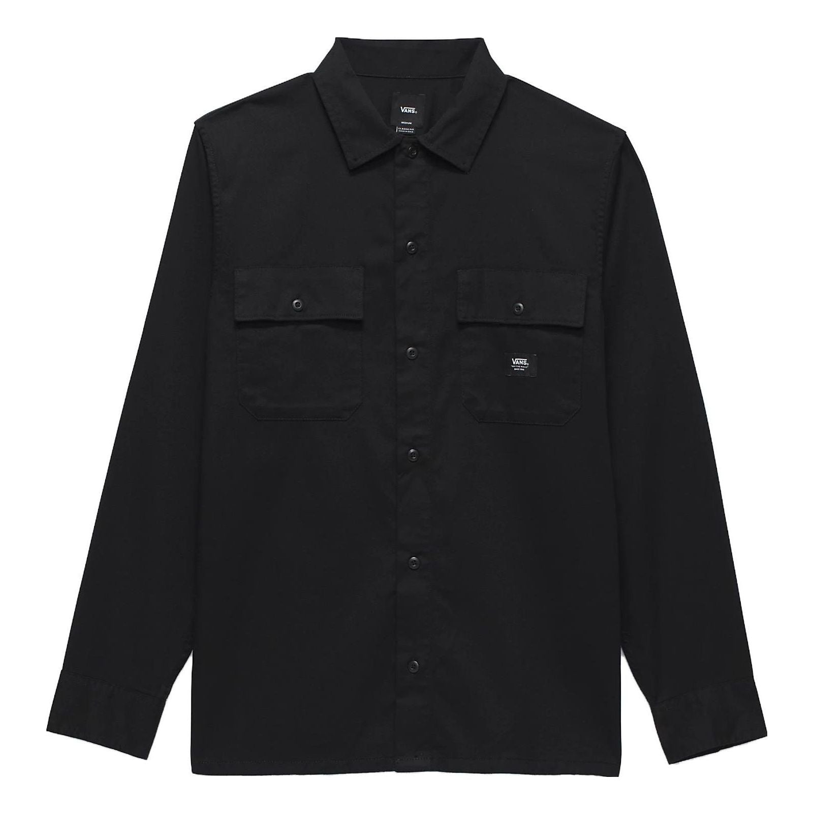Vans Sparwood Long Sleeve Buttondown Shirt 'Black' VN000AARBLK - 1