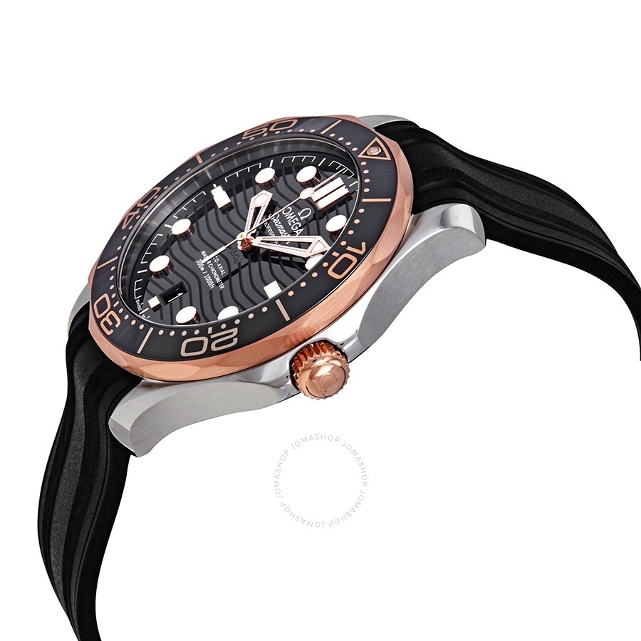 Omega Seamaster Automatic Steel & 18kt Sedna Gold Black Dial Men's Watch 210.22.42.20.01.002 - 2