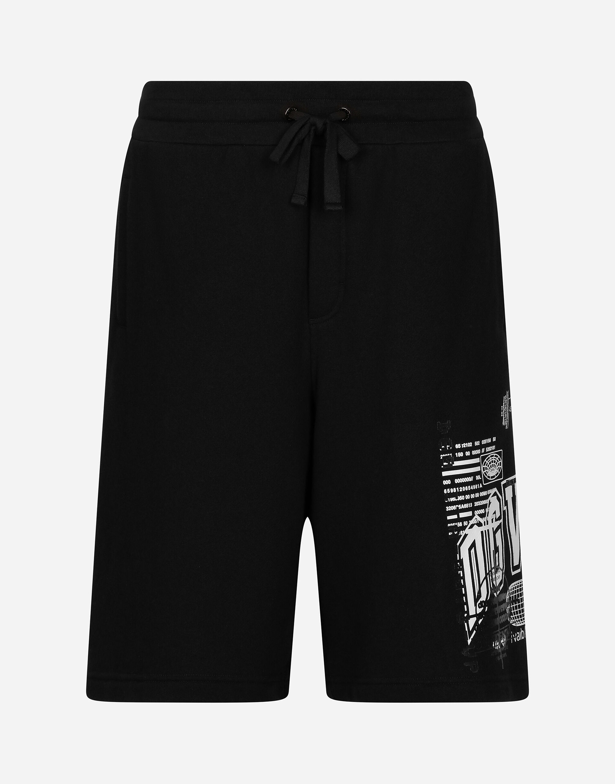 Jersey jogging shorts with DGVIB3 print and logo - 3