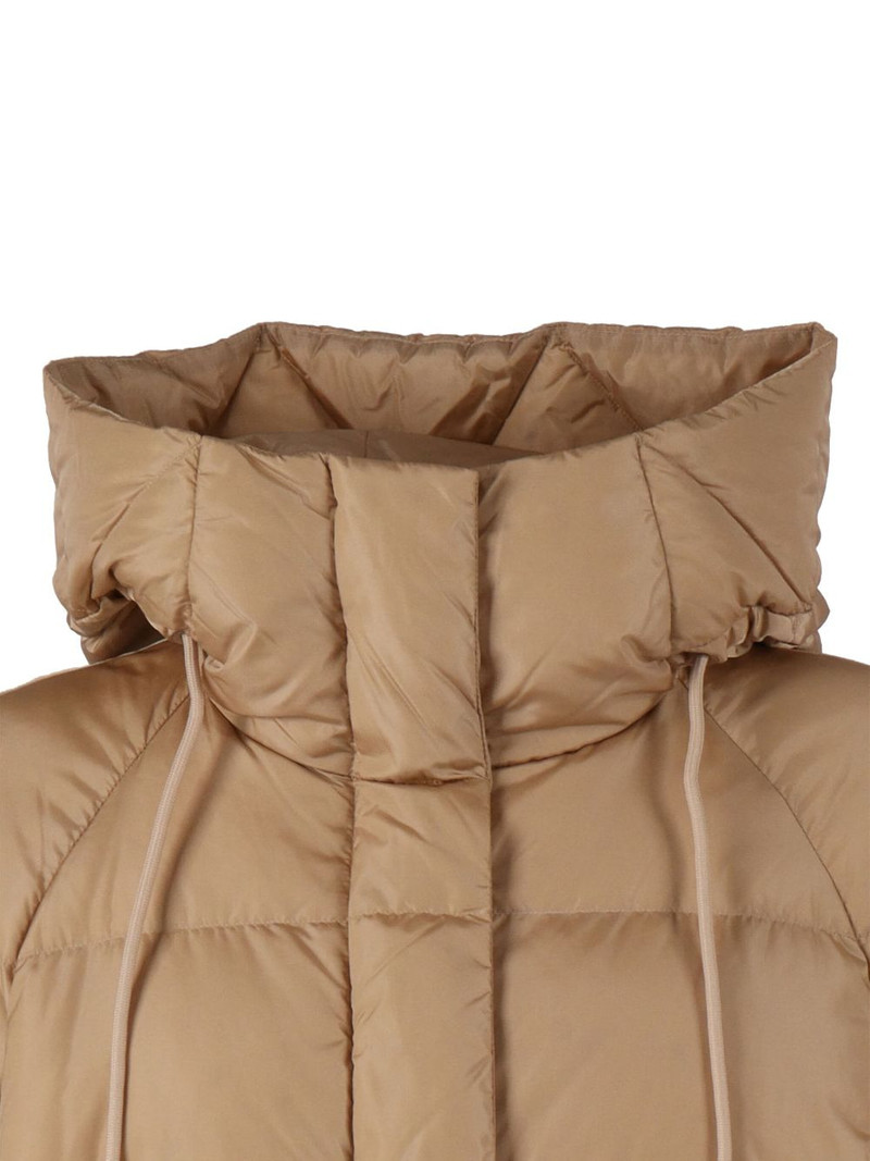 hooded imbottito lungo coat 3