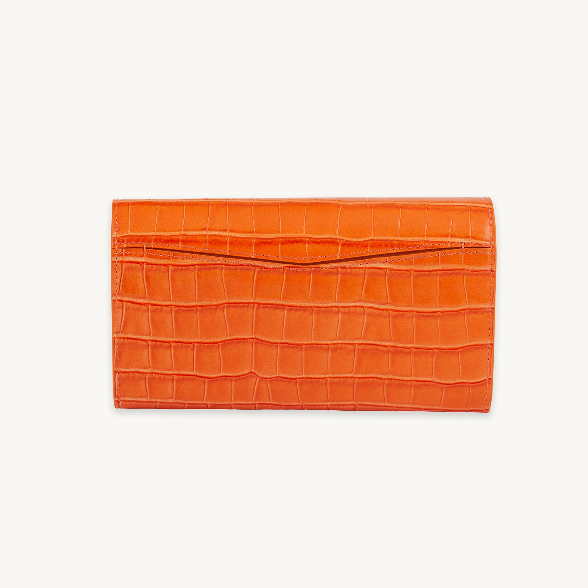 Leather clutch bag - 4