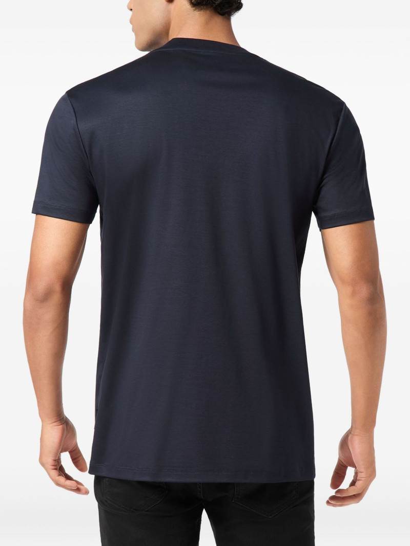 logo-appliqué V-neck T-shirt 3