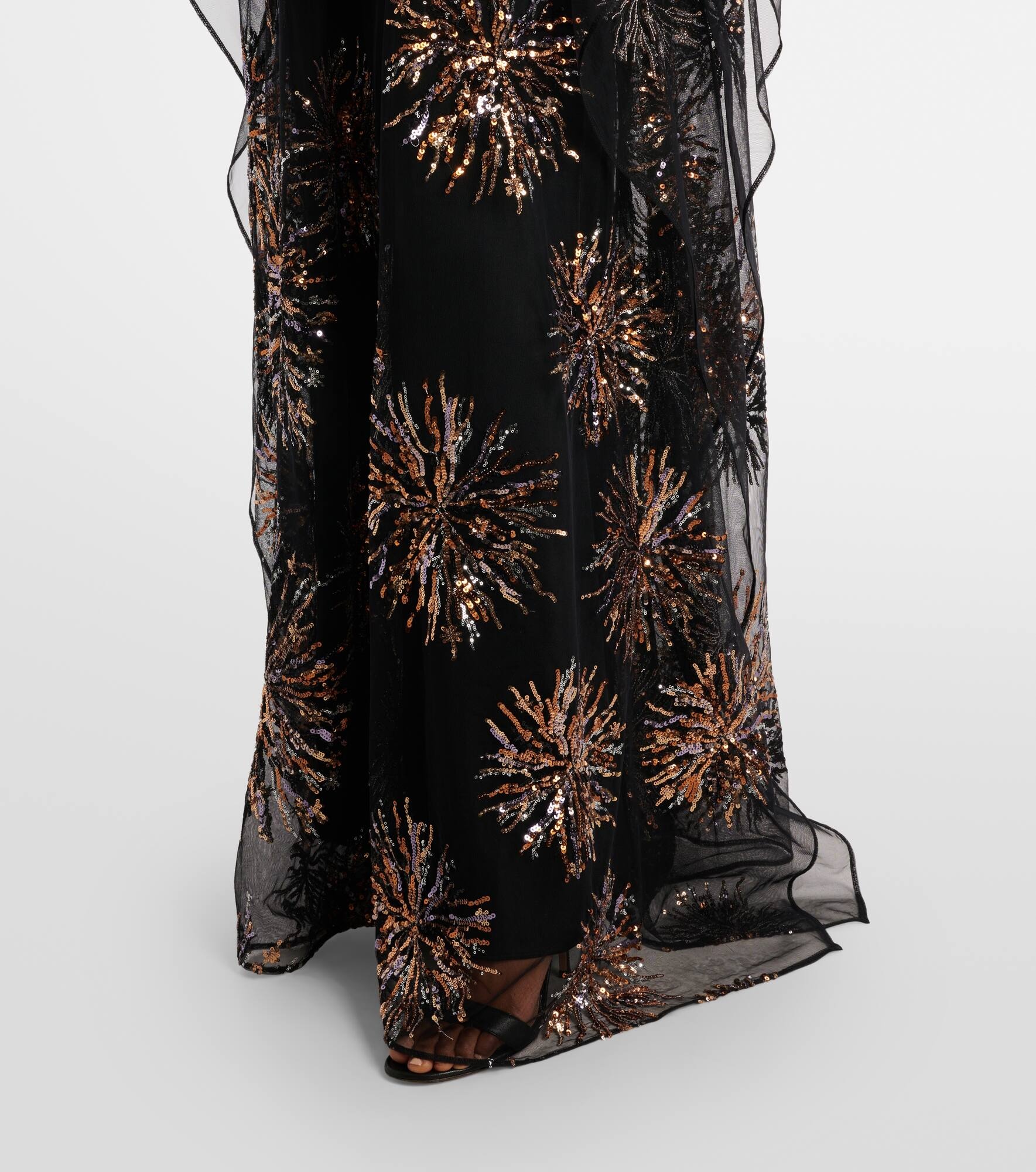 Gran Soleil embellished tulle kaftan - 5