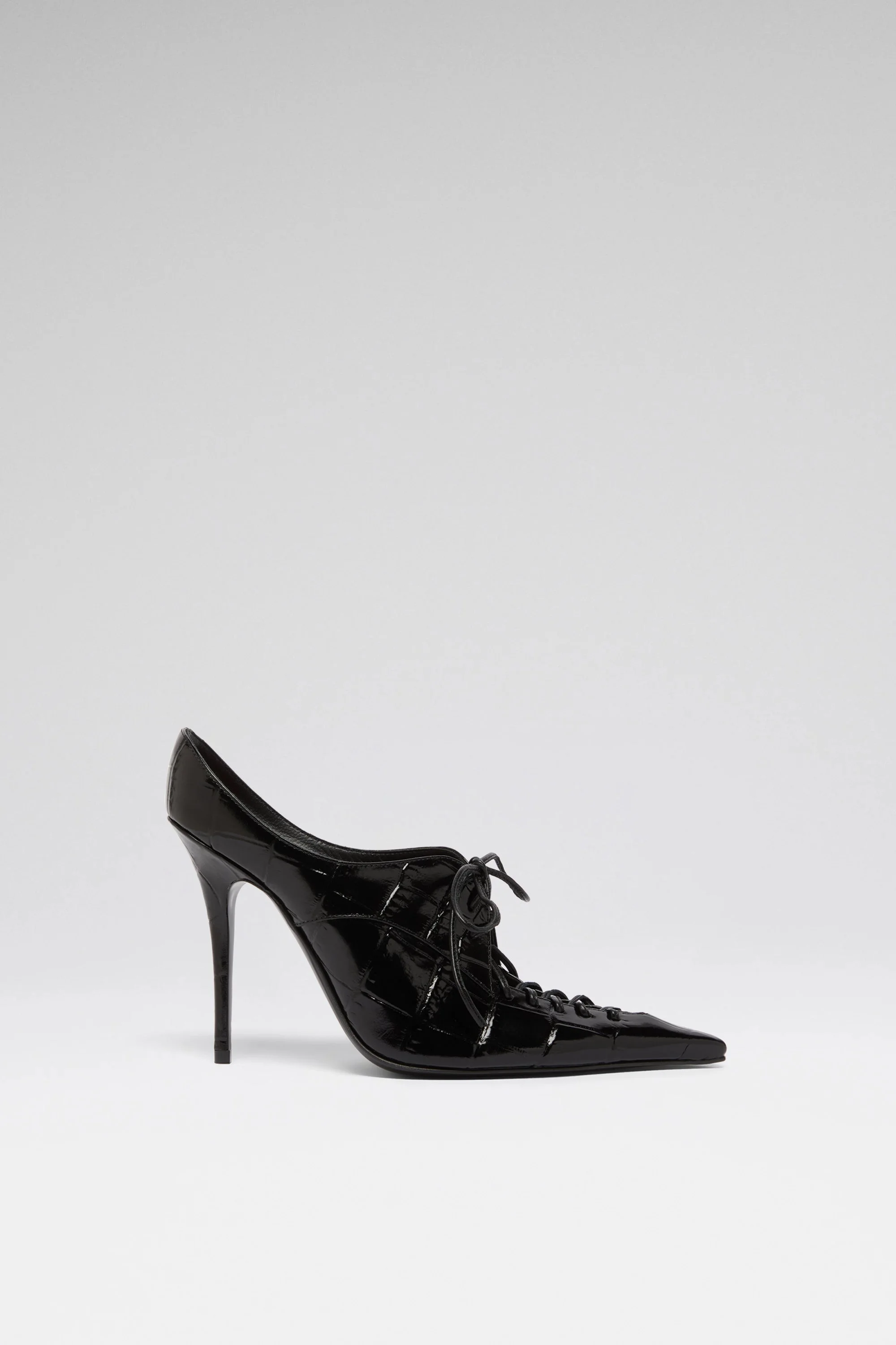 KIM MULE 105 BLACK PRINTED CROC - 1