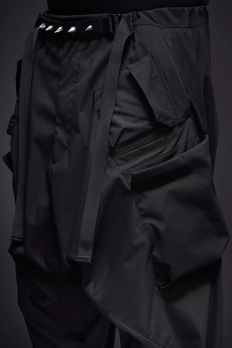 P30A-E 캡슐에 넣는 나일론 매우 넓은 웹 벨트 화물 Trouser 검정 16