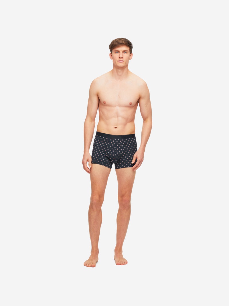 Men's Boxer Briefs Spot 5 Pima Cotton Stretch Navy - 3