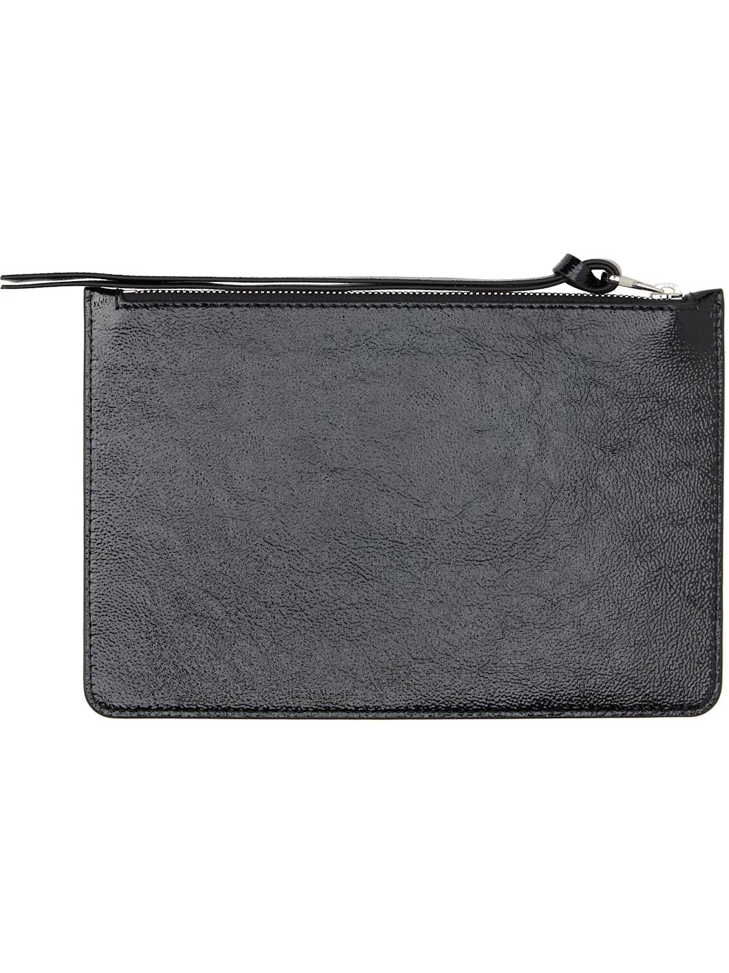 Black AC Naplack Leather Pouch - 2