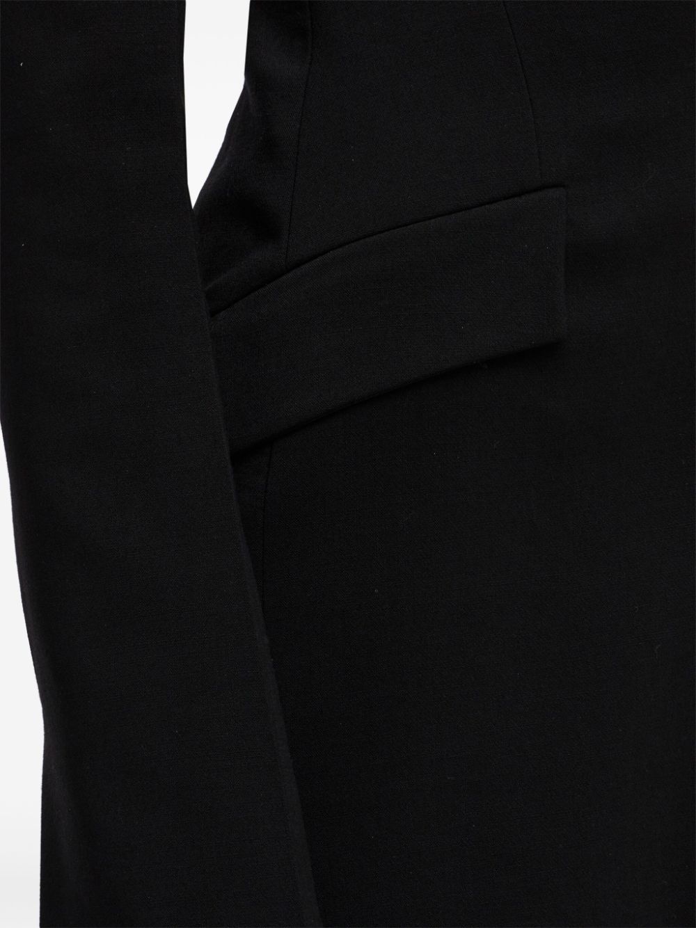 V-neck wool dress - 5
