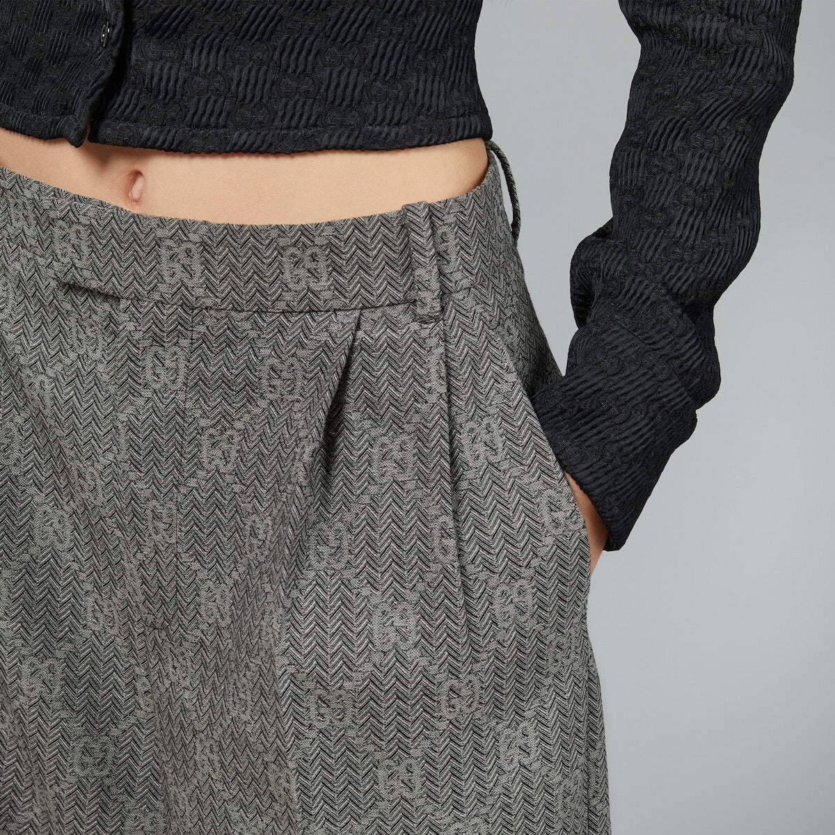 Gucci GG Chevron Wool Pant - 2