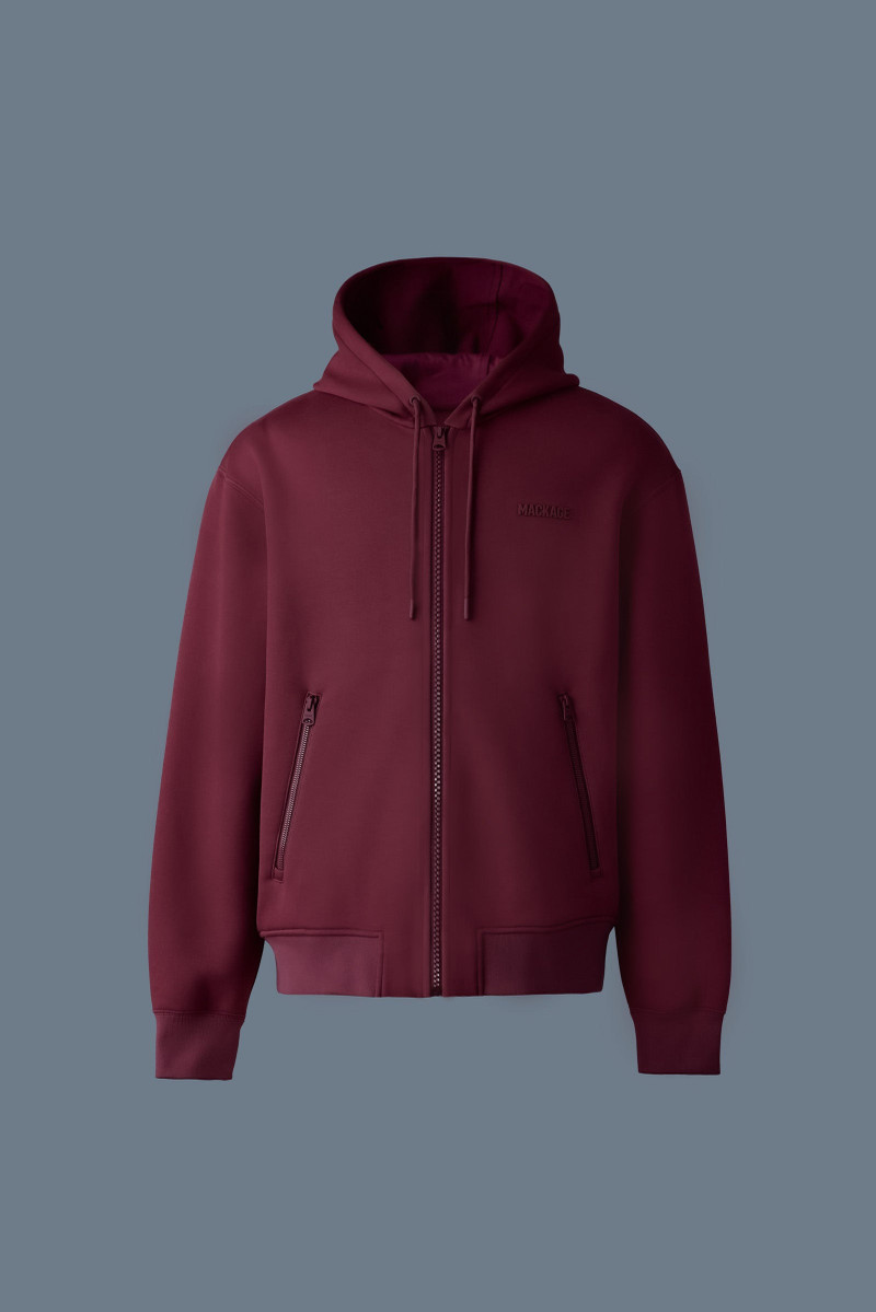 KRYSTOS Double-face Jersey zip-up hoodie 1