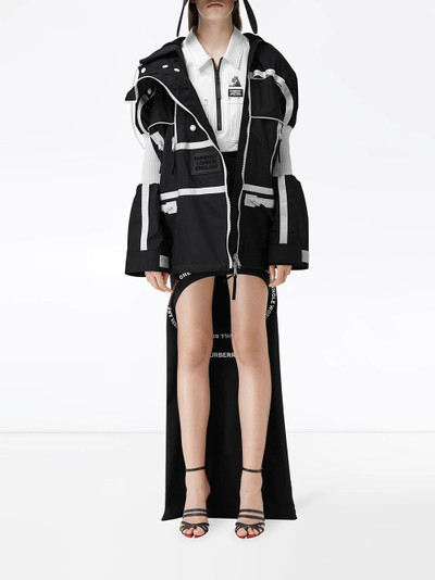 Burberry two-tone reconstructed track coat outlook