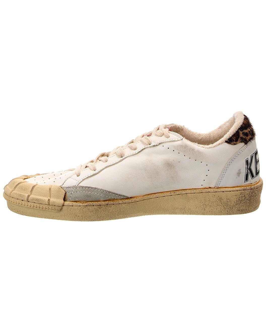 Golden Goose Ballstar Leather & Haircalf Sneaker - 2