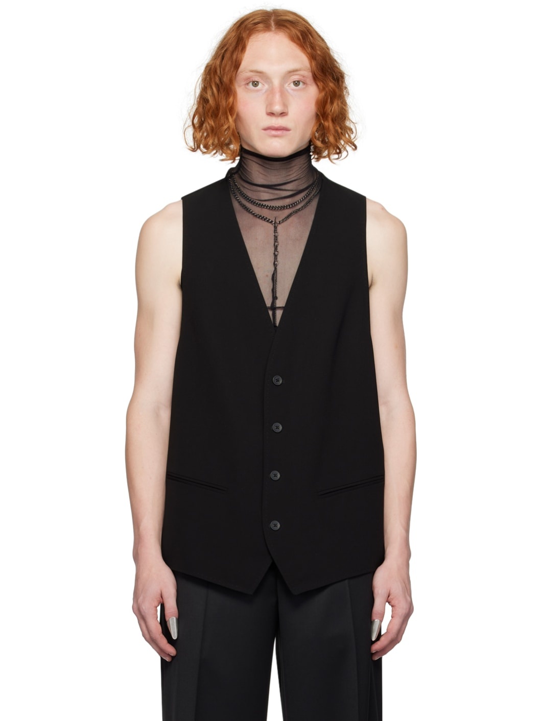 Black Ruben Waistcoat - 1