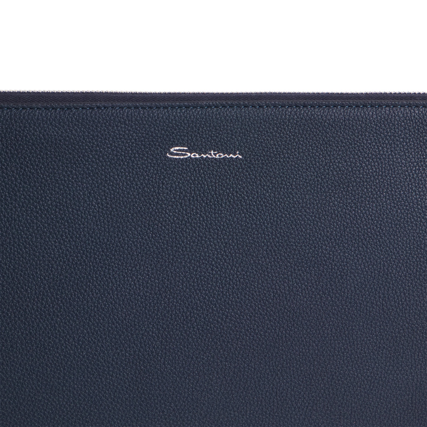 Blue tumbled leather document holder - 5