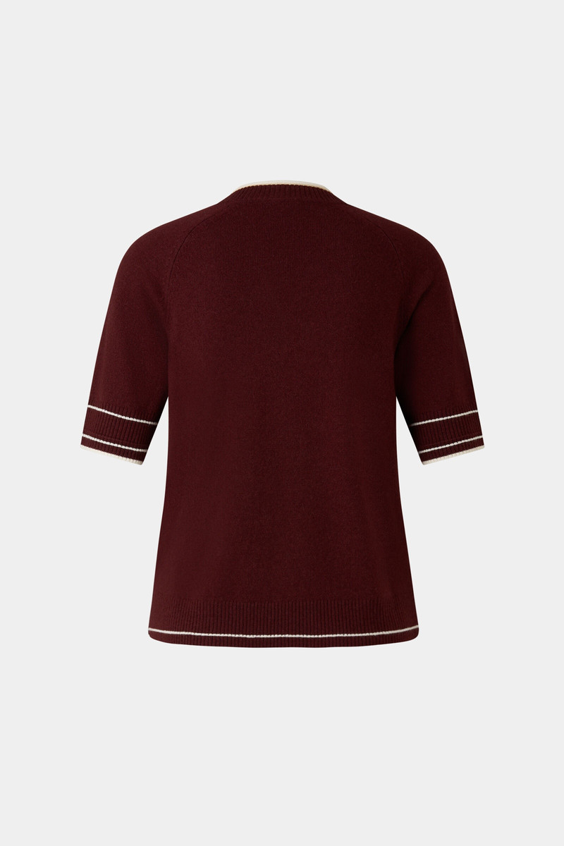 BOGNER Chiri knitted shirt in Wine red outlook