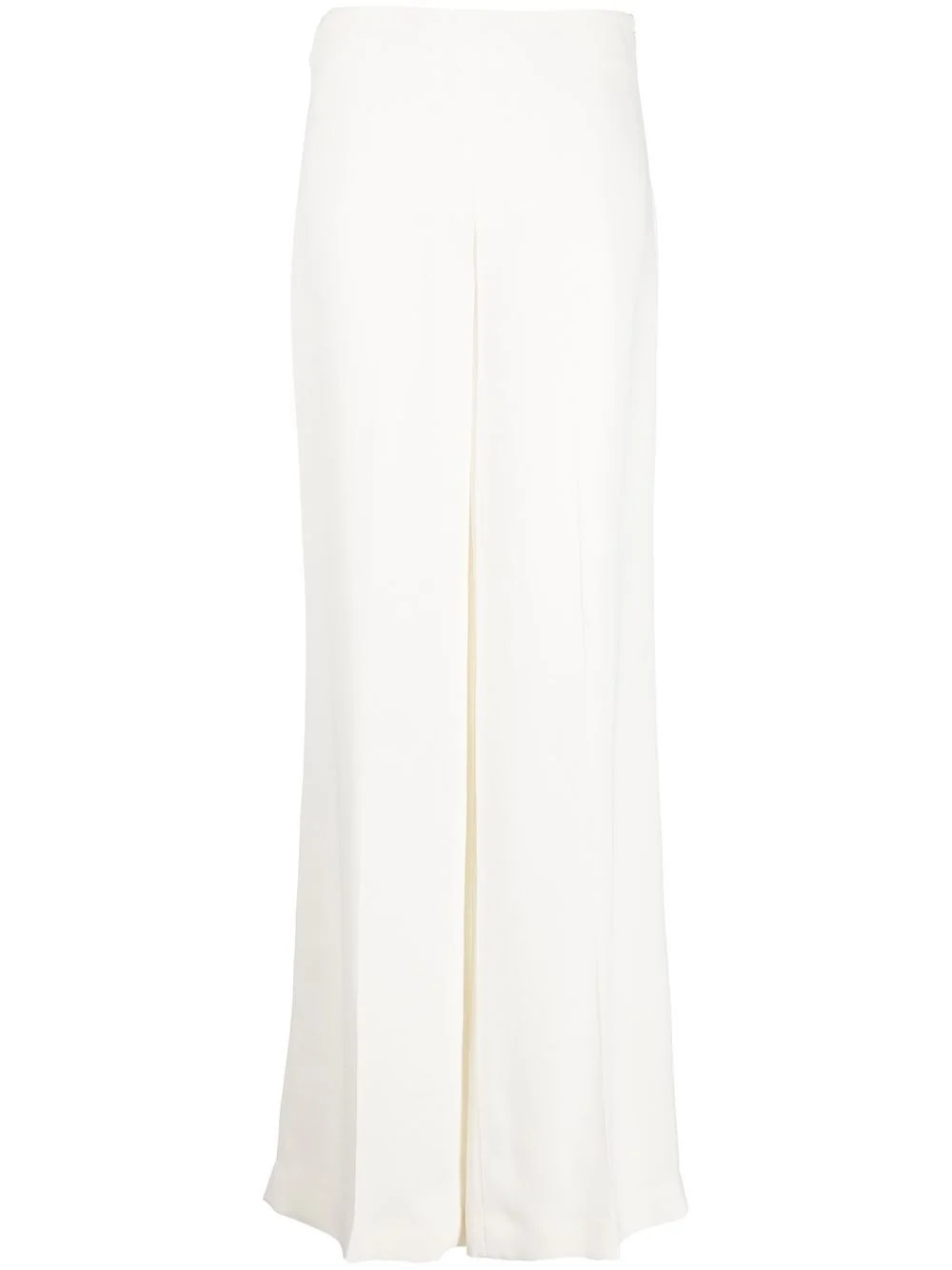 high-waisted flared trousers - 1