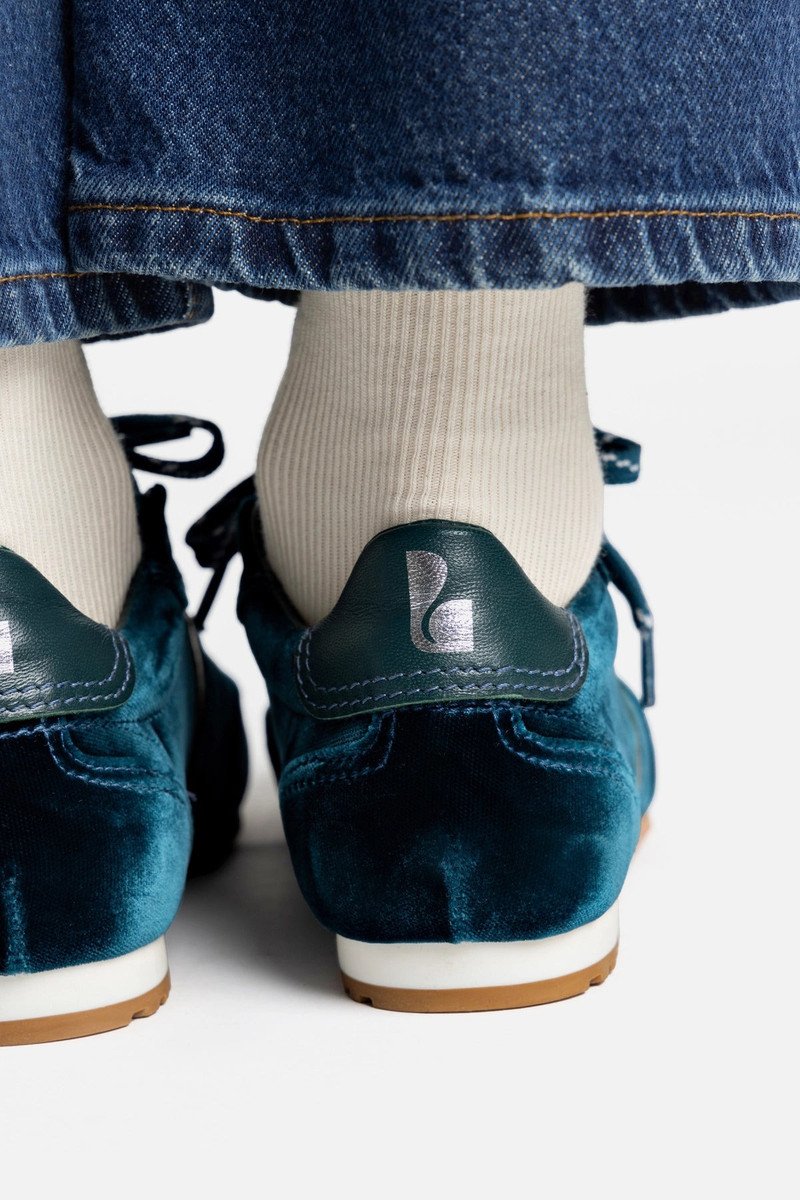 Stella Sneaker In Deepsea Velvet 6