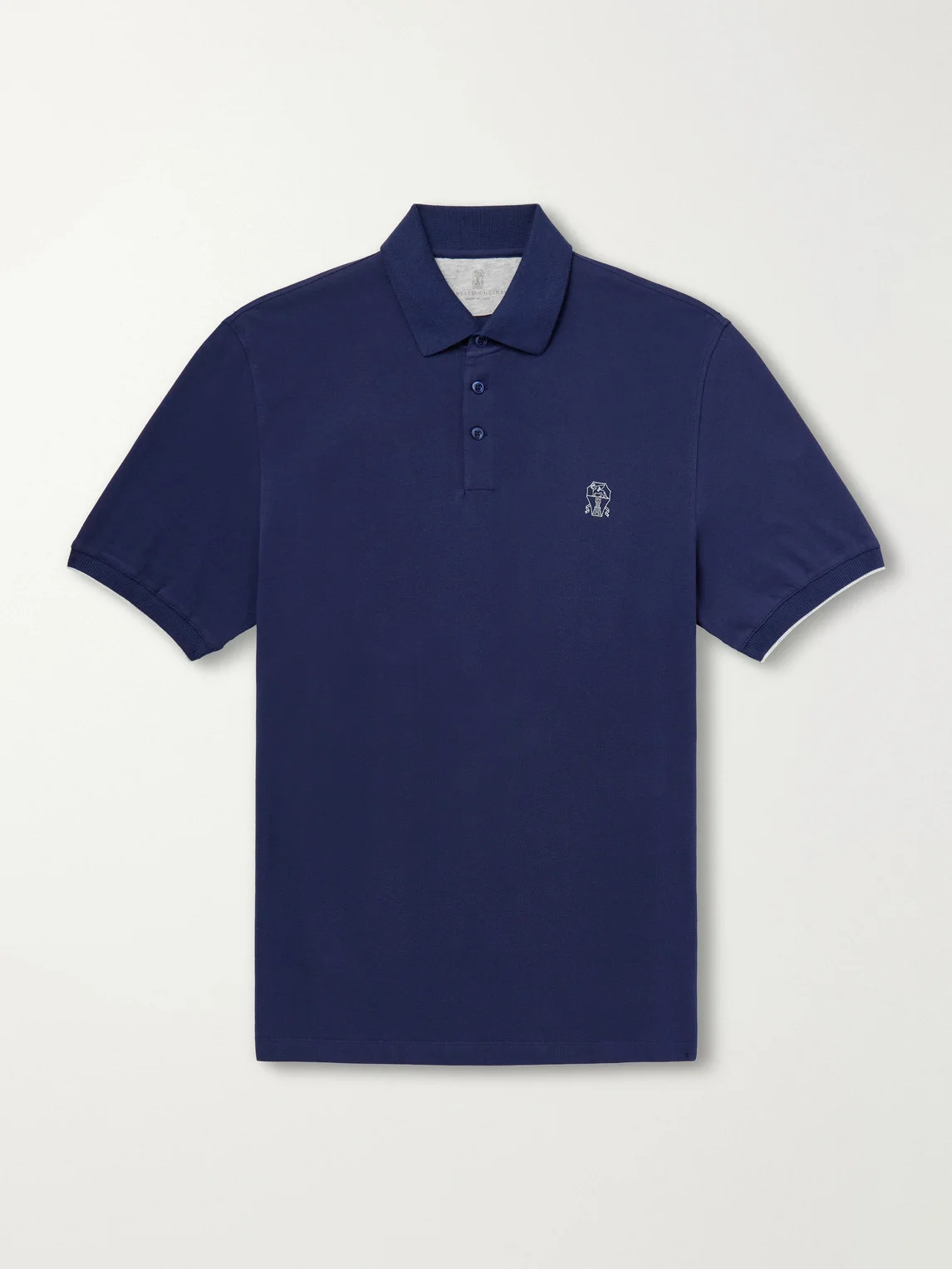 Logo-Print Cotton-Piqué Polo Shirt - 1
