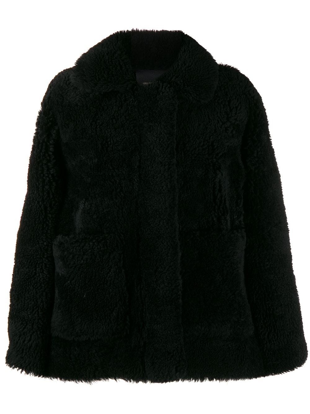 shearling bomber jacket - 1