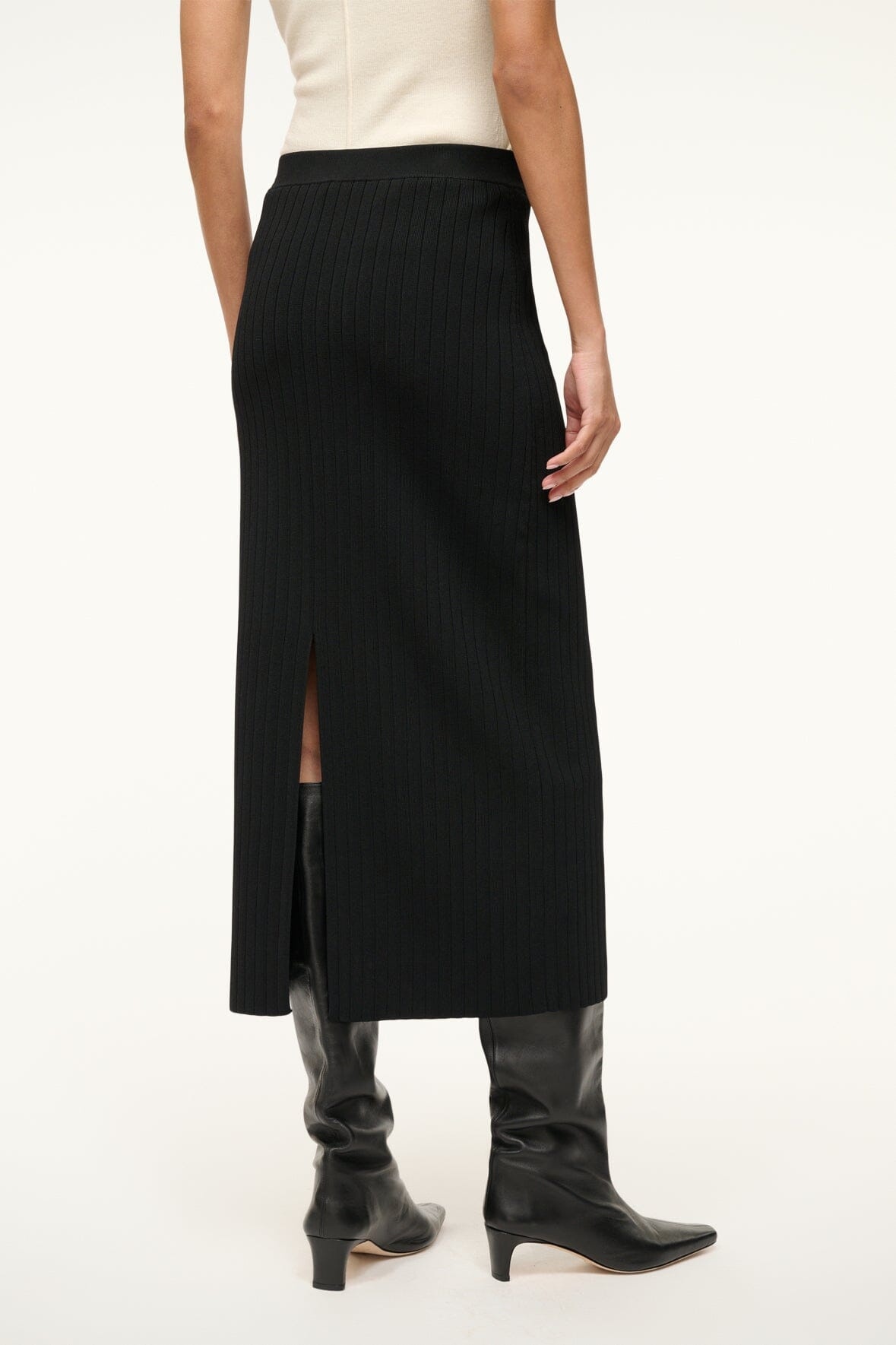 STAUD LYLE SKIRT BLACK - 6