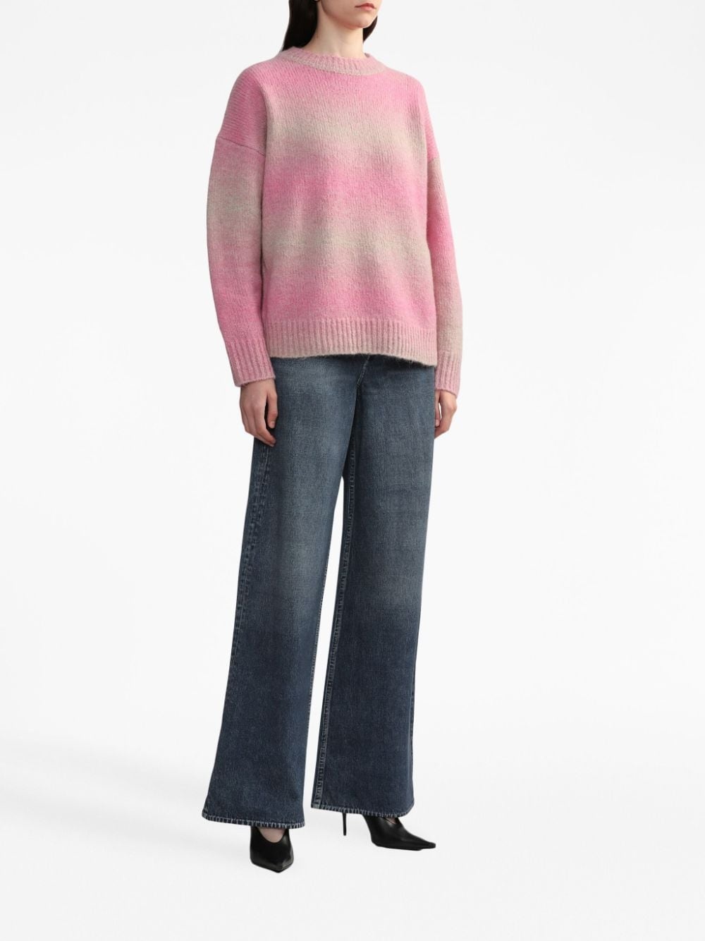 mid-rise wide-leg jeans - 2