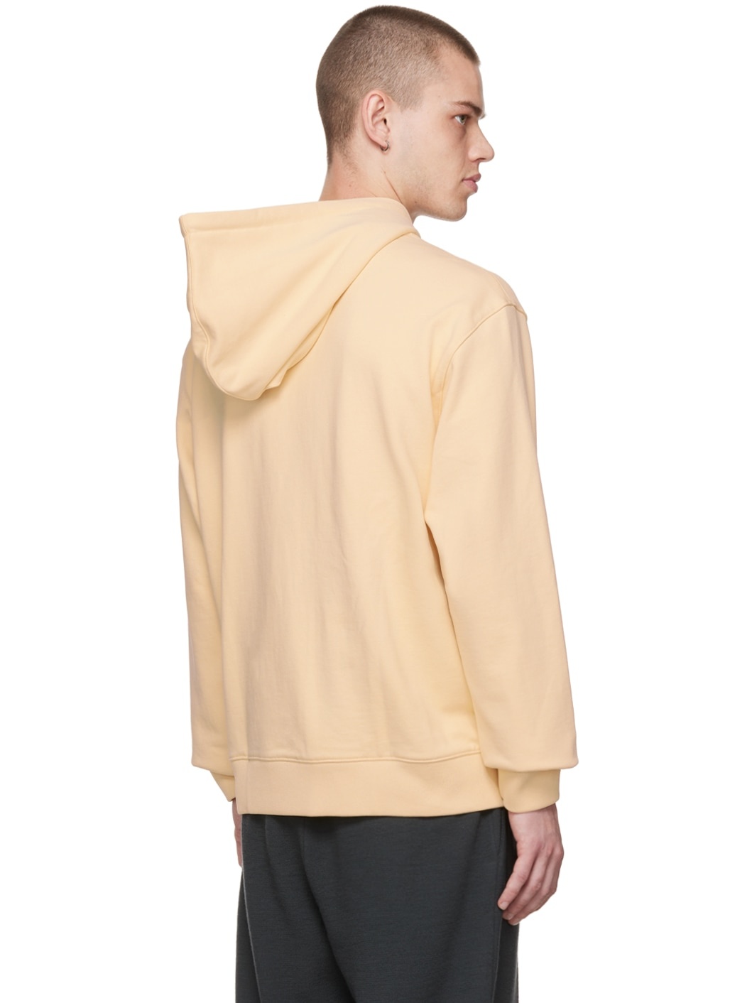 Yellow Embroidered Hoodie - 3