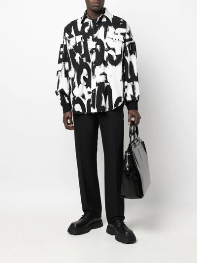 Alexander McQueen spray-effect print shirt outlook