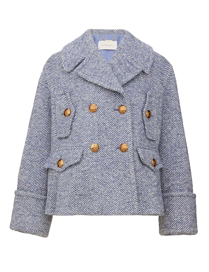 REBELLION HERRINGBONE PEACOAT 1