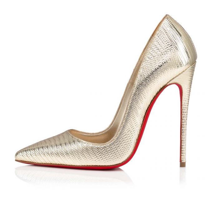 Christian Louboutin So Kate PLATINE/LIN PLATINE | REVERSIBLE