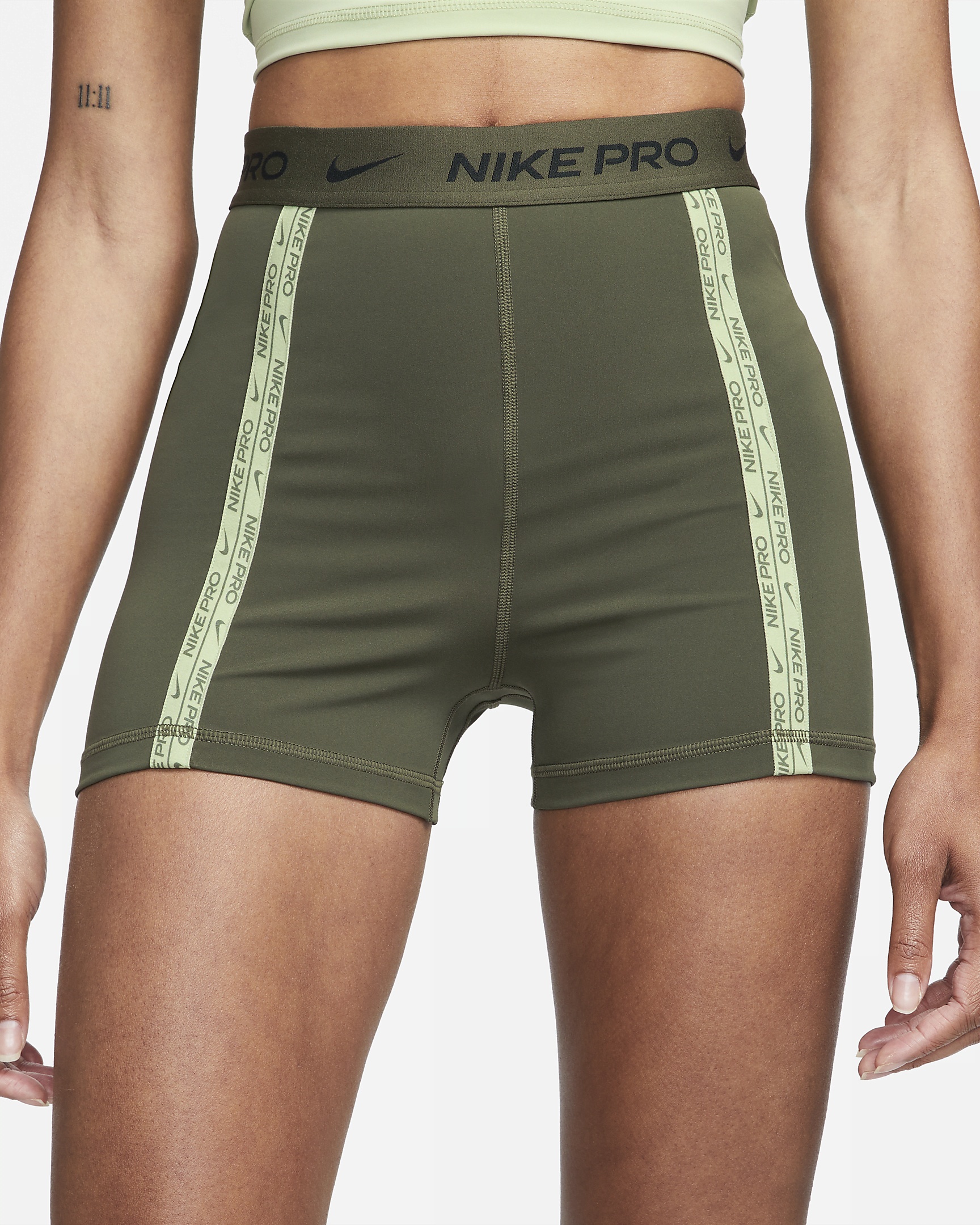 Women's Nike Pro Dri-FIT High-Waisted 3" Shorts - 2