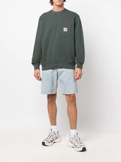 Carhartt logo crew-neck sweatshirt outlook