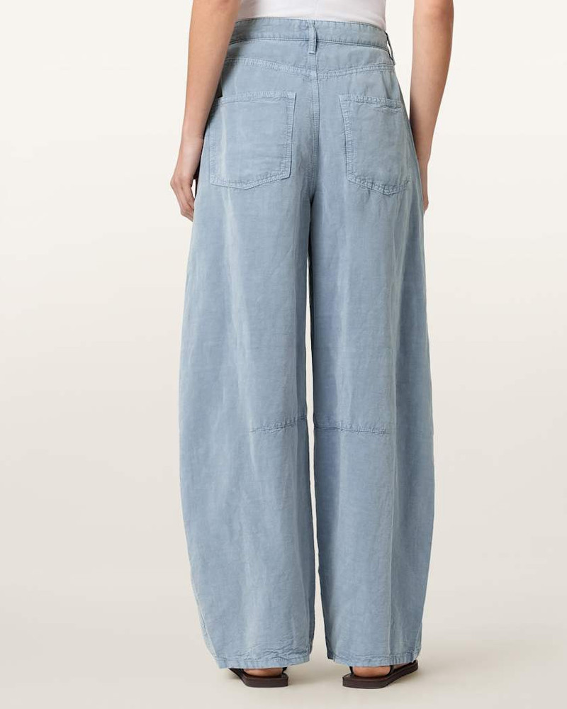 JETT BARREL LEG LINEN BLEND PANTS 3