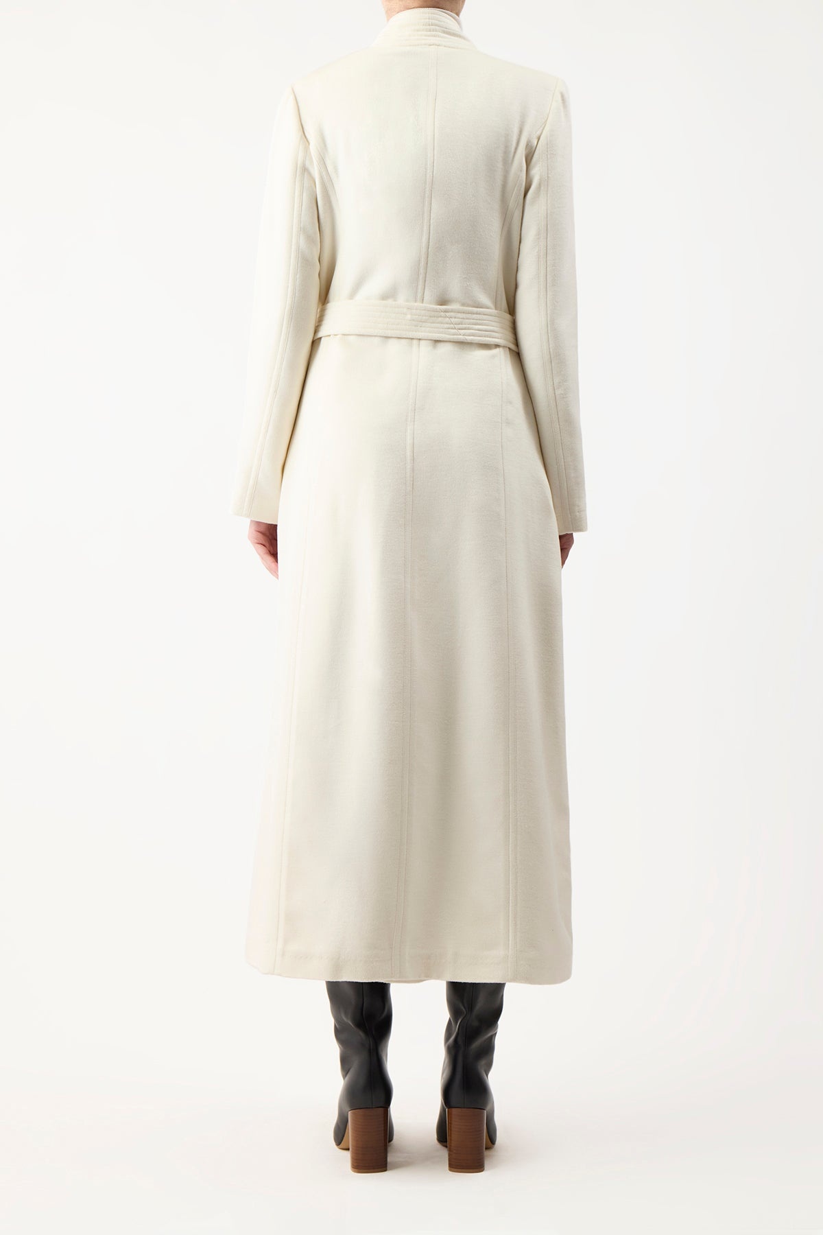 Devon Coat in Winter Silk - 4