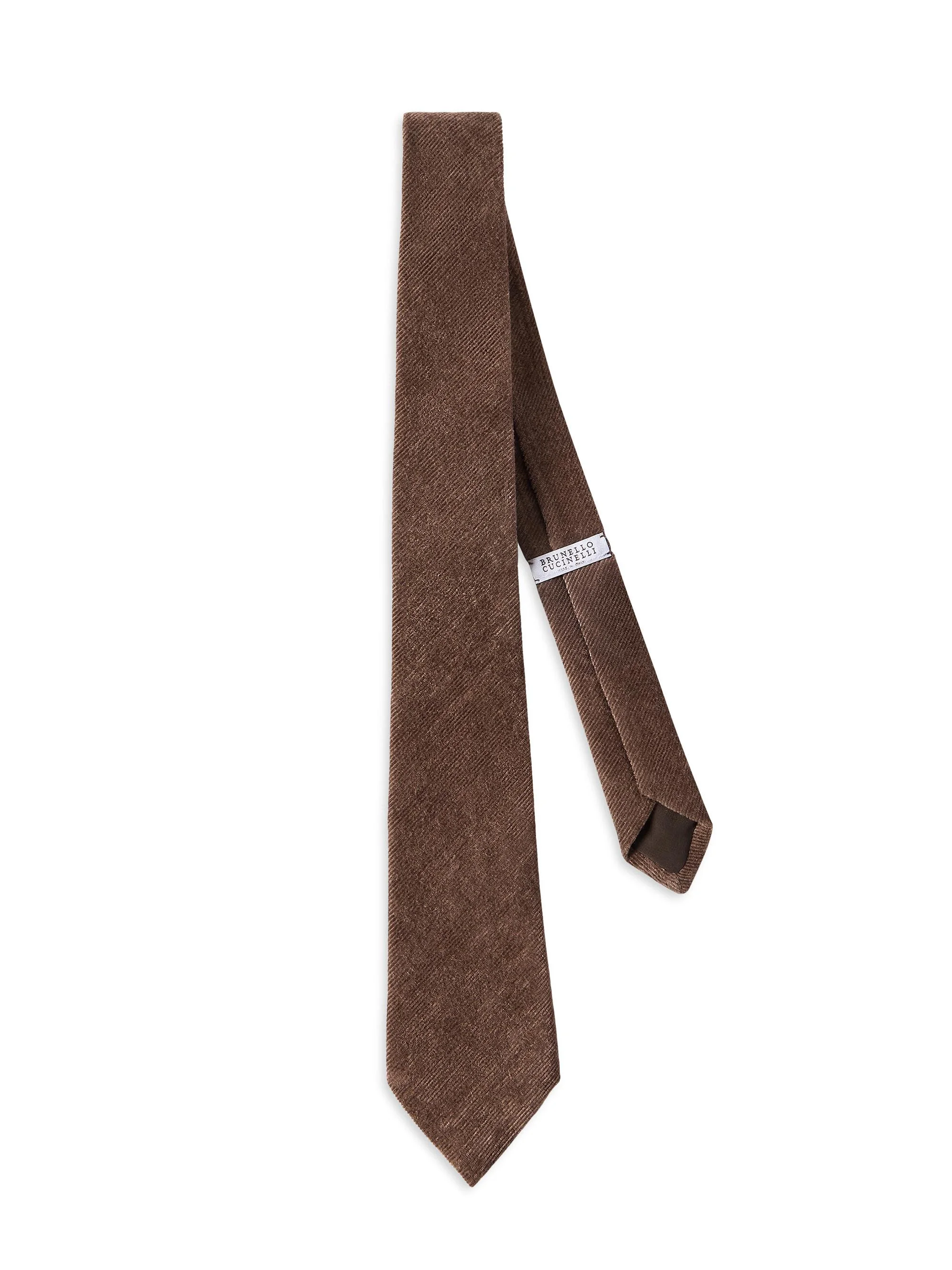 Women's Fluid Corduroy Tie - Cigar - 1
