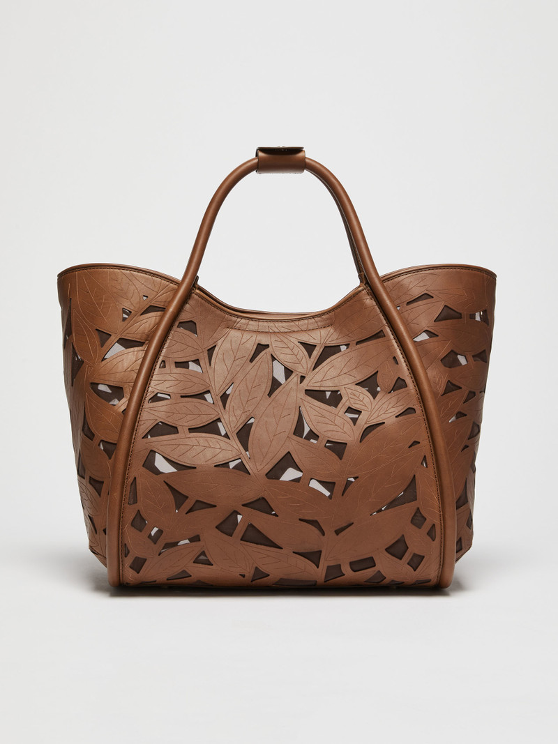 MARINELEAF Marine tote bag in carved leather 3