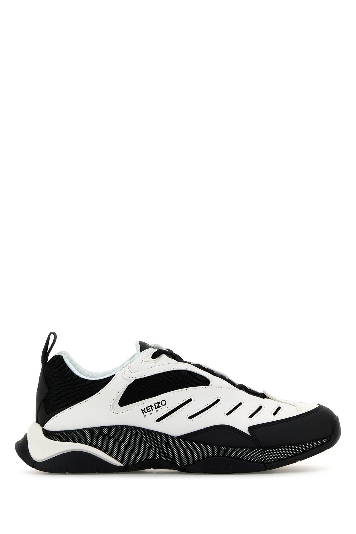 Two-tone fabric and synthetic leather KENZO X-TRAINER sneakers - 1