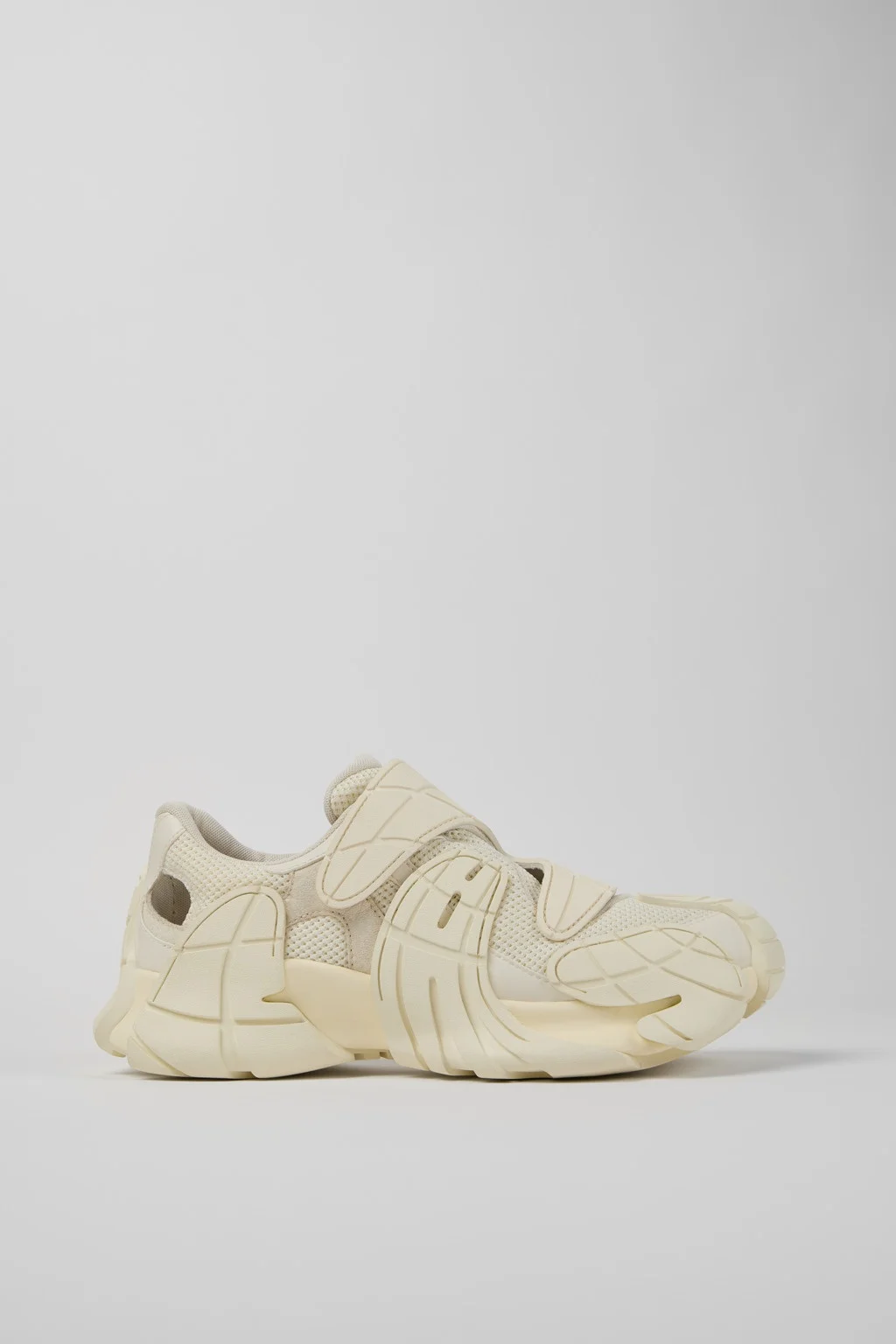 White Textile Sneakers - 1