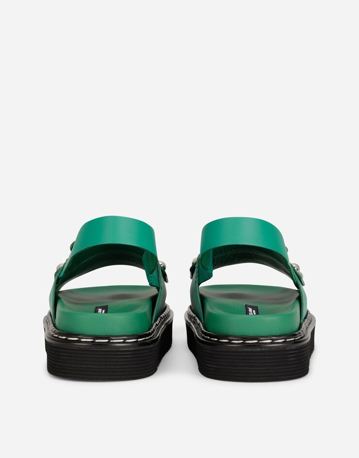 Calfskin sandals with DG logo - 3