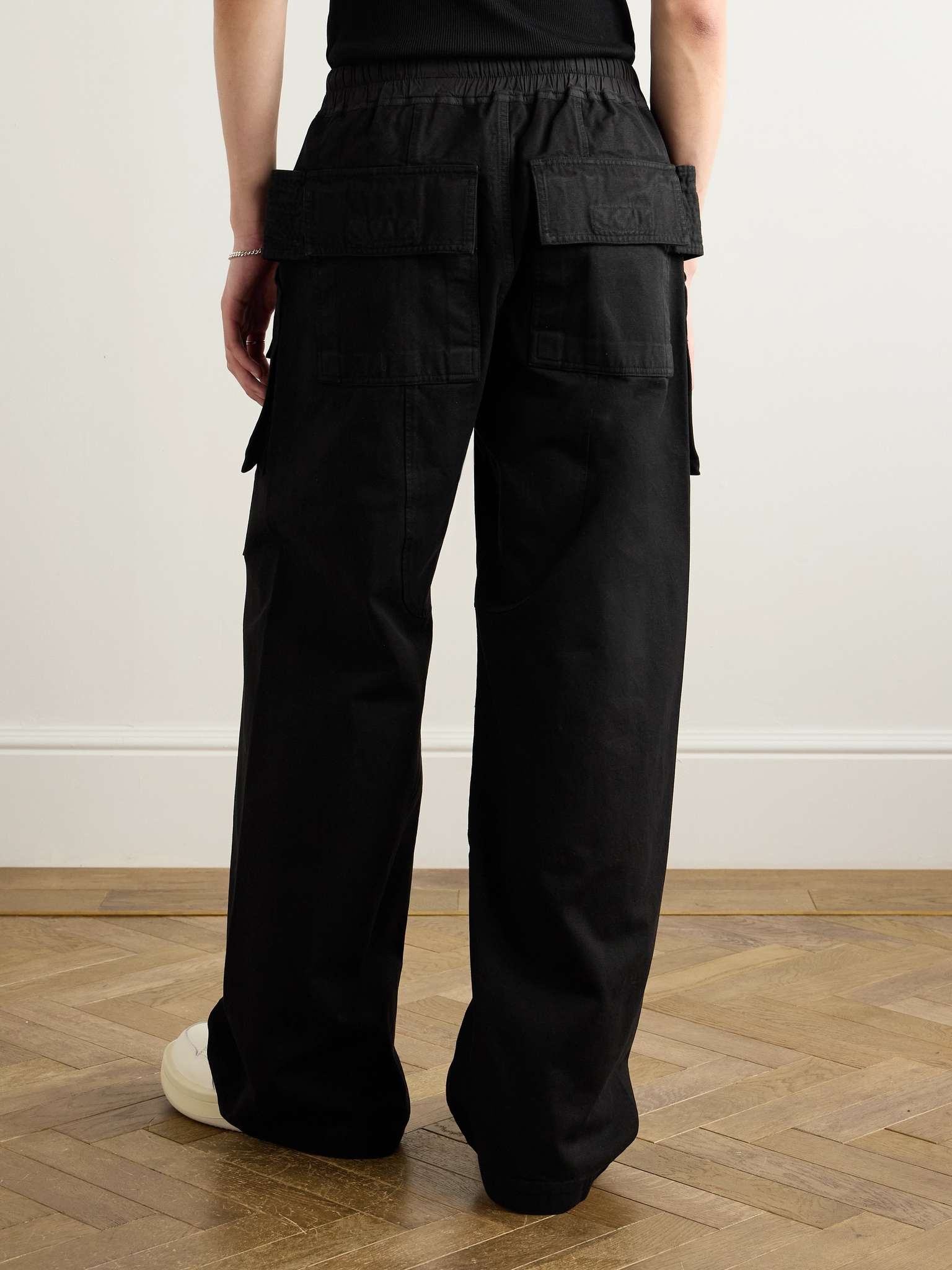 Creatch Wide-Leg Cotton-Blend Canvas Drawstring Cargo Trousers - 4