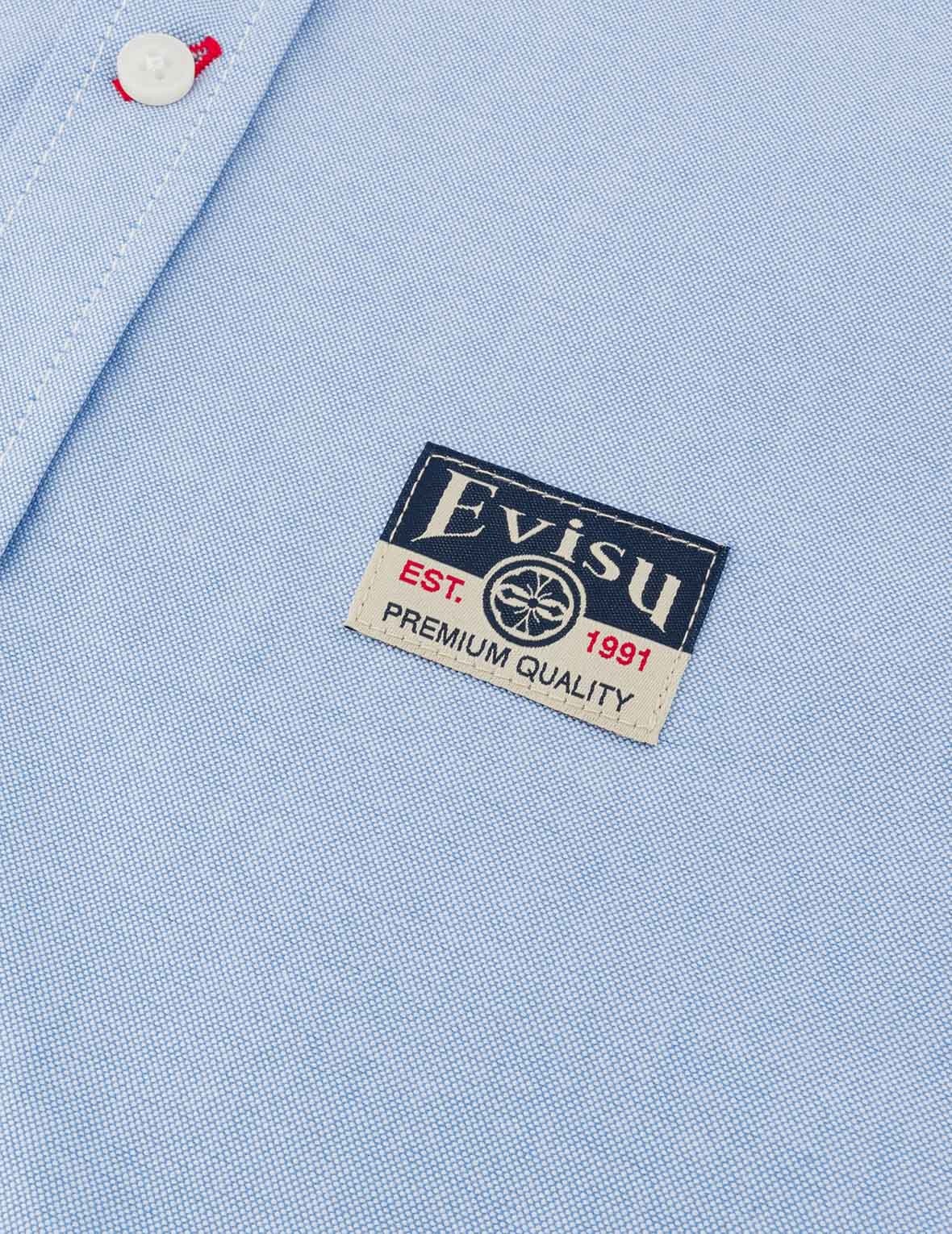 Seagull Embroidery Relax Fit Long Sleeve Oxford Shirt - 9