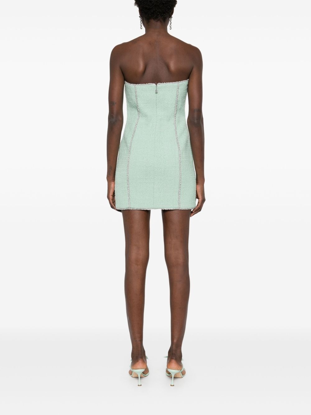 bouclé mini dress - 4
