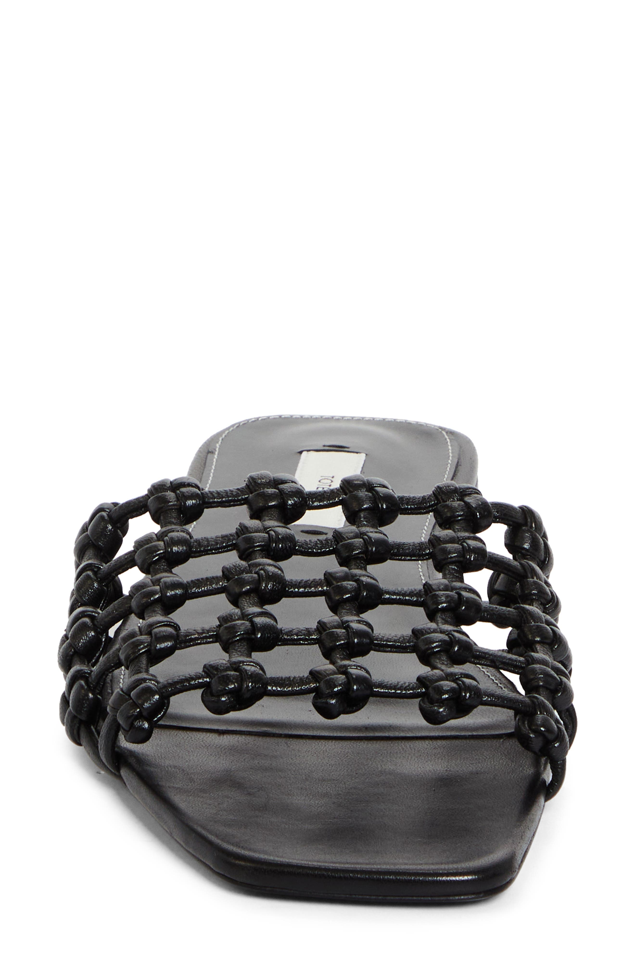 TOTEME Lattice Slide Sandal in Black at Nordstrom - 4