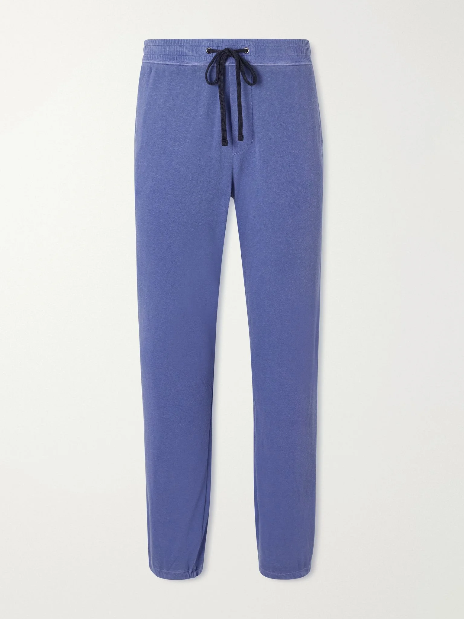 Loopback Supima Cotton-Jersey Sweatpants Blue - 1